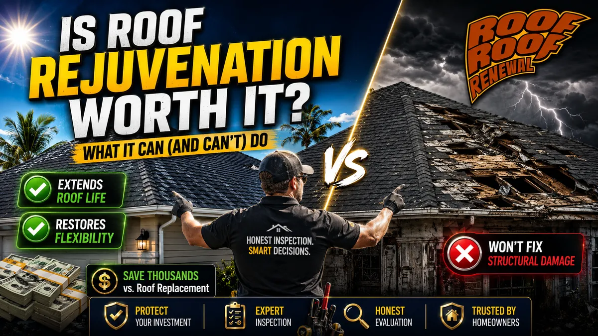 is roof rejuvenation worth it - what it can and cannot do